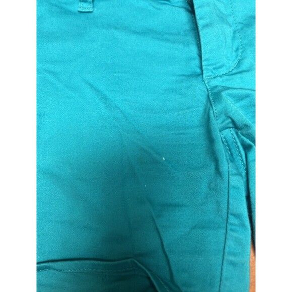 Volcom Women's size 0‎ / 24 Turquoise Teal Aqua Blue Chino Shorts Frochickie V5 - Picture 8 of 9